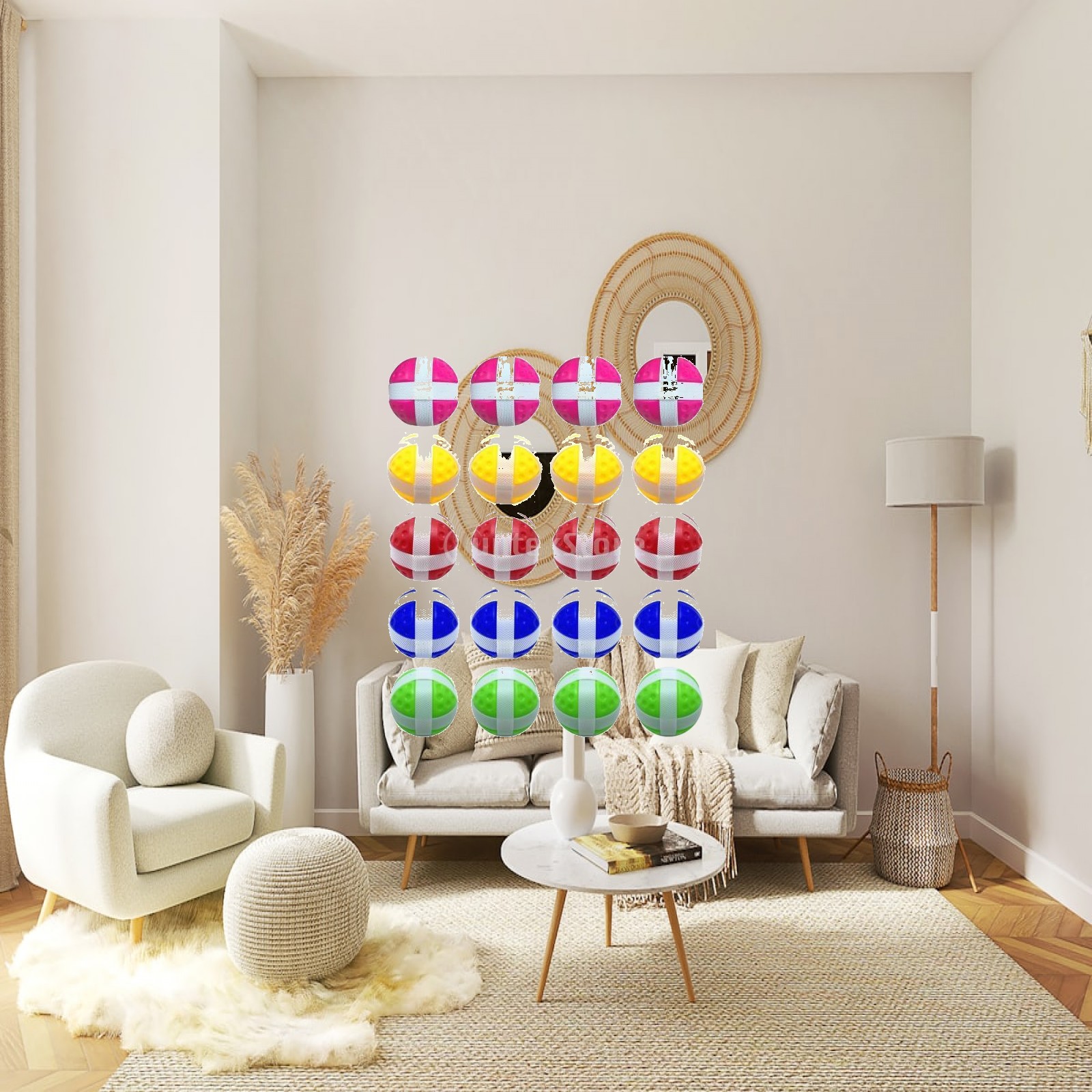Home Security Game - Mini Pelotas de Golf Adhesivas de
