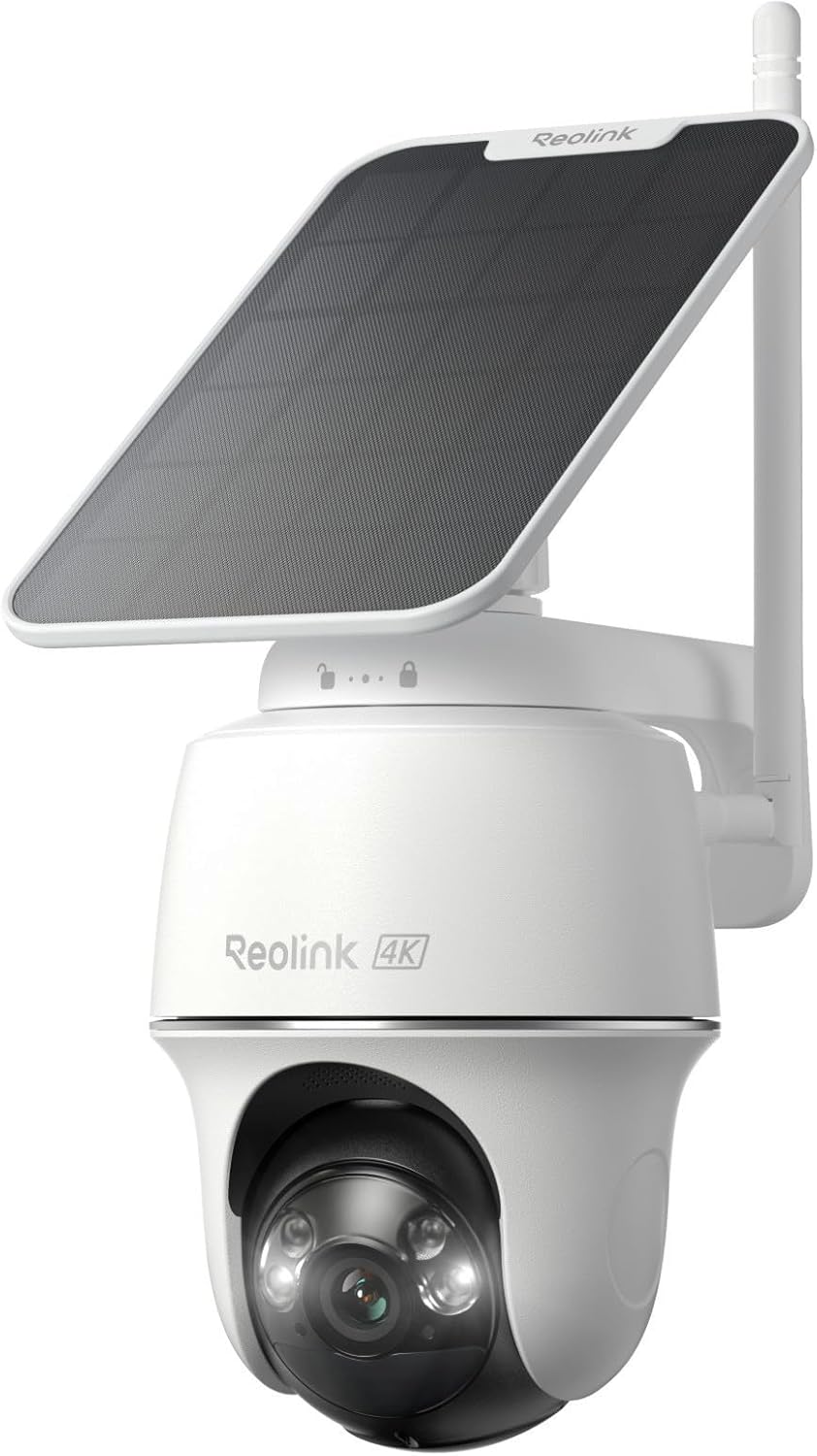 Home Security No Subscription - Cámara de Seguridad Solar 4K Inalámbrica