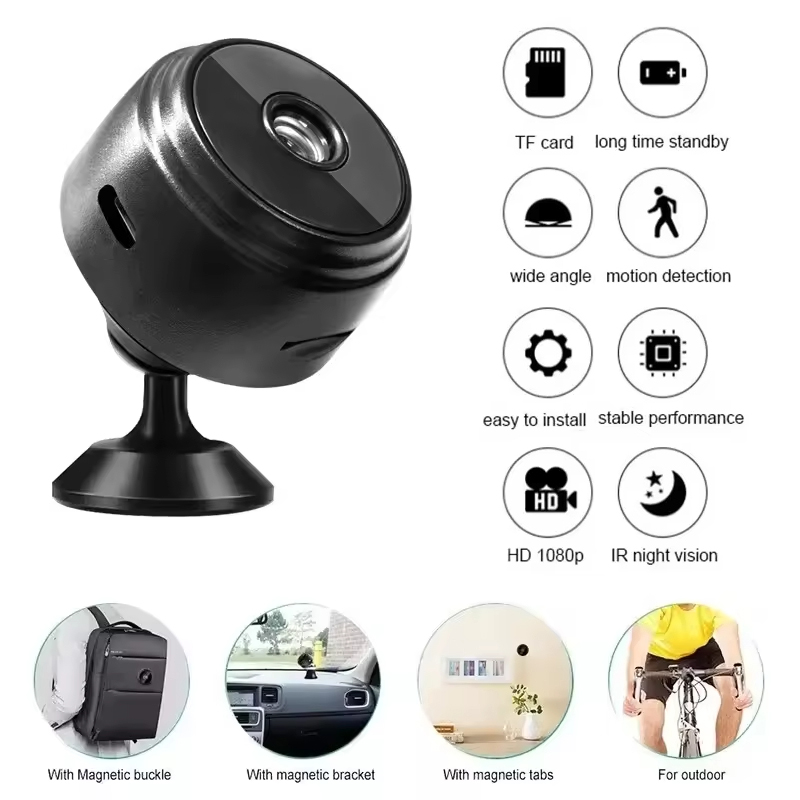 Home Security La - Mini Cámara de Seguridad WiFi HD