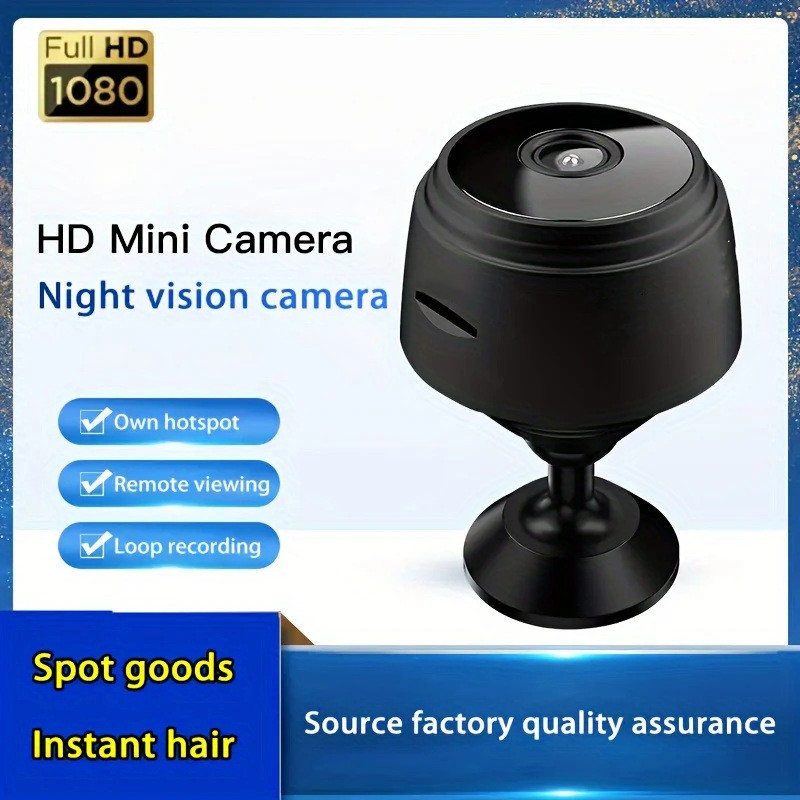 Home Security No Subscription - Mini cámara WiFi A9, grabadora de