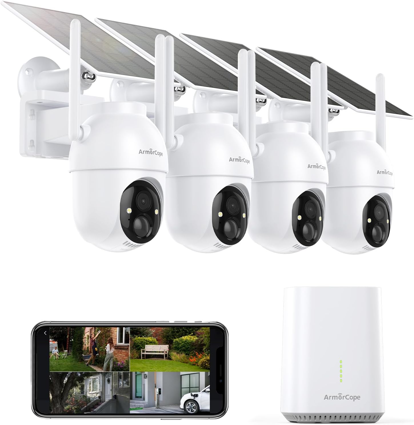Home Security No Subscription - Cámaras de Seguridad Inalámbricas para Exteriores,