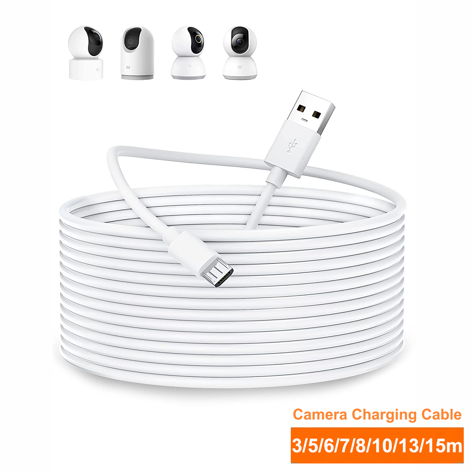 Home Security Xiaomi - Cable de extensión micro USB de