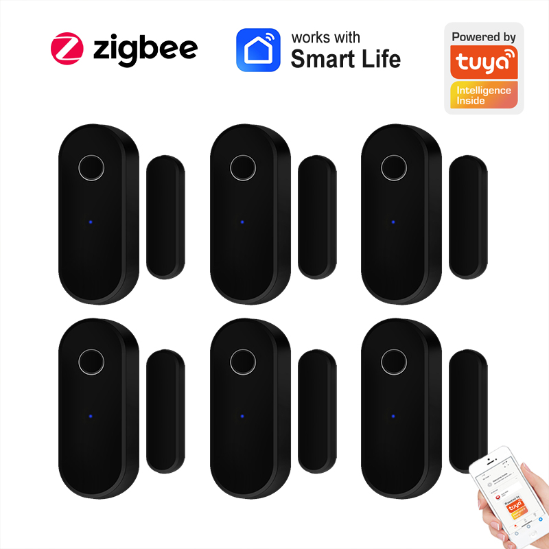 Home Security Company - Tuya-Sensor de puerta inteligente Zigbee, Detector