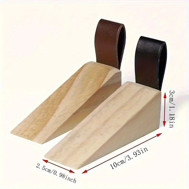 Home Security Jammers - Tope de puerta de madera maciza,