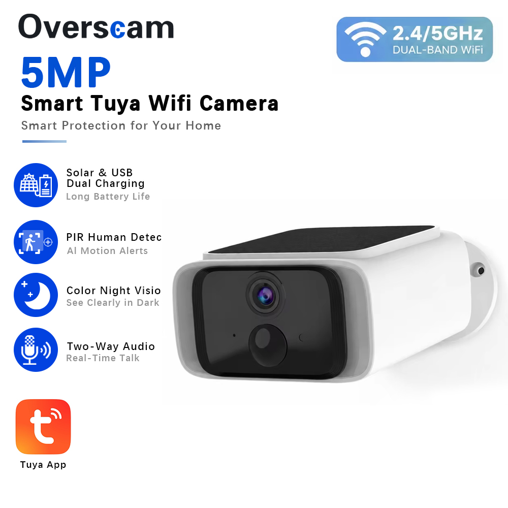 Home Security Company - Cámara de seguridad Solar Tuya de