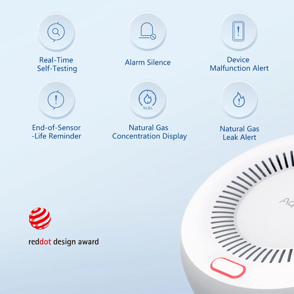 Aqara-Detector de Gas Natural, - Home Security Xiaomi reseña y precio