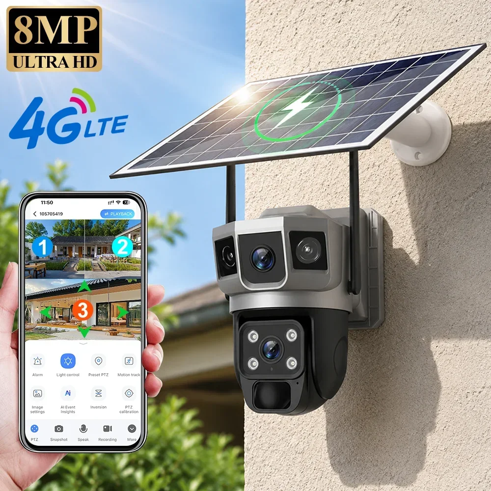 Cámara V380 4K con 3 Pantallas - Home Security Company reseña y precio