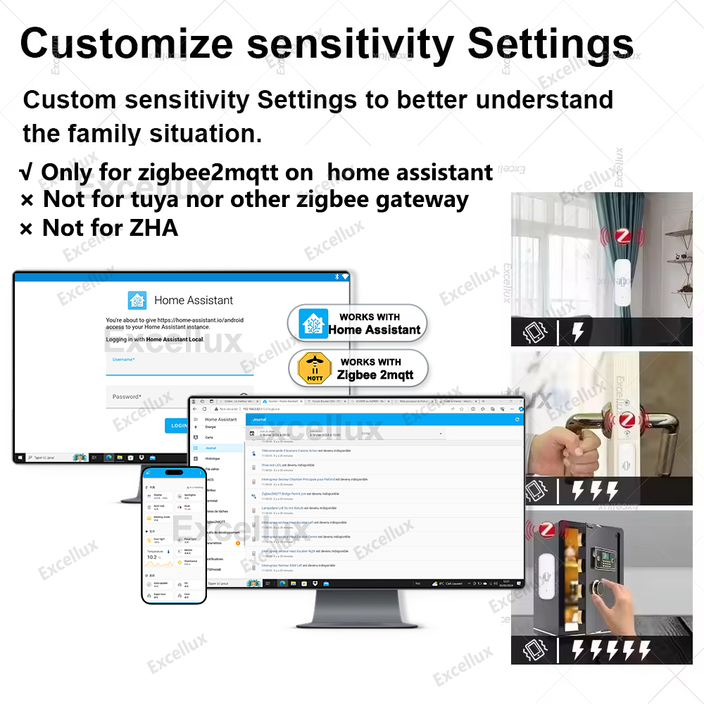 Sensor de vibración inteligent - Home Security And Monitoring reseña y precio