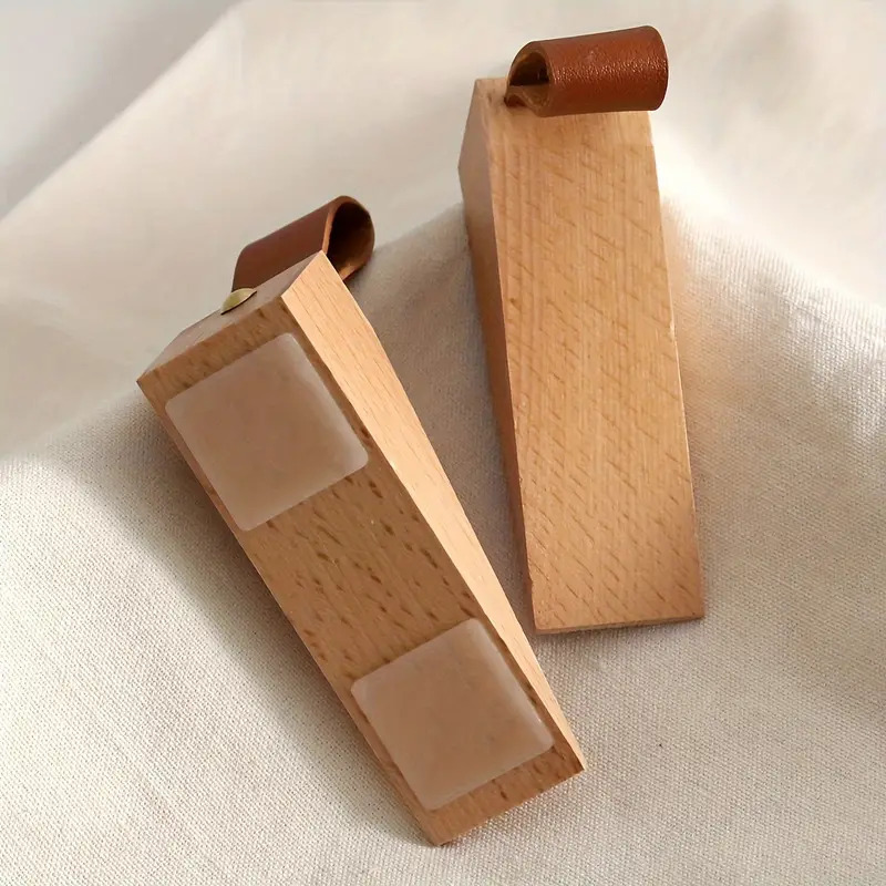 Tope de puerta de madera maciz - Home Security Jammers reseña y precio