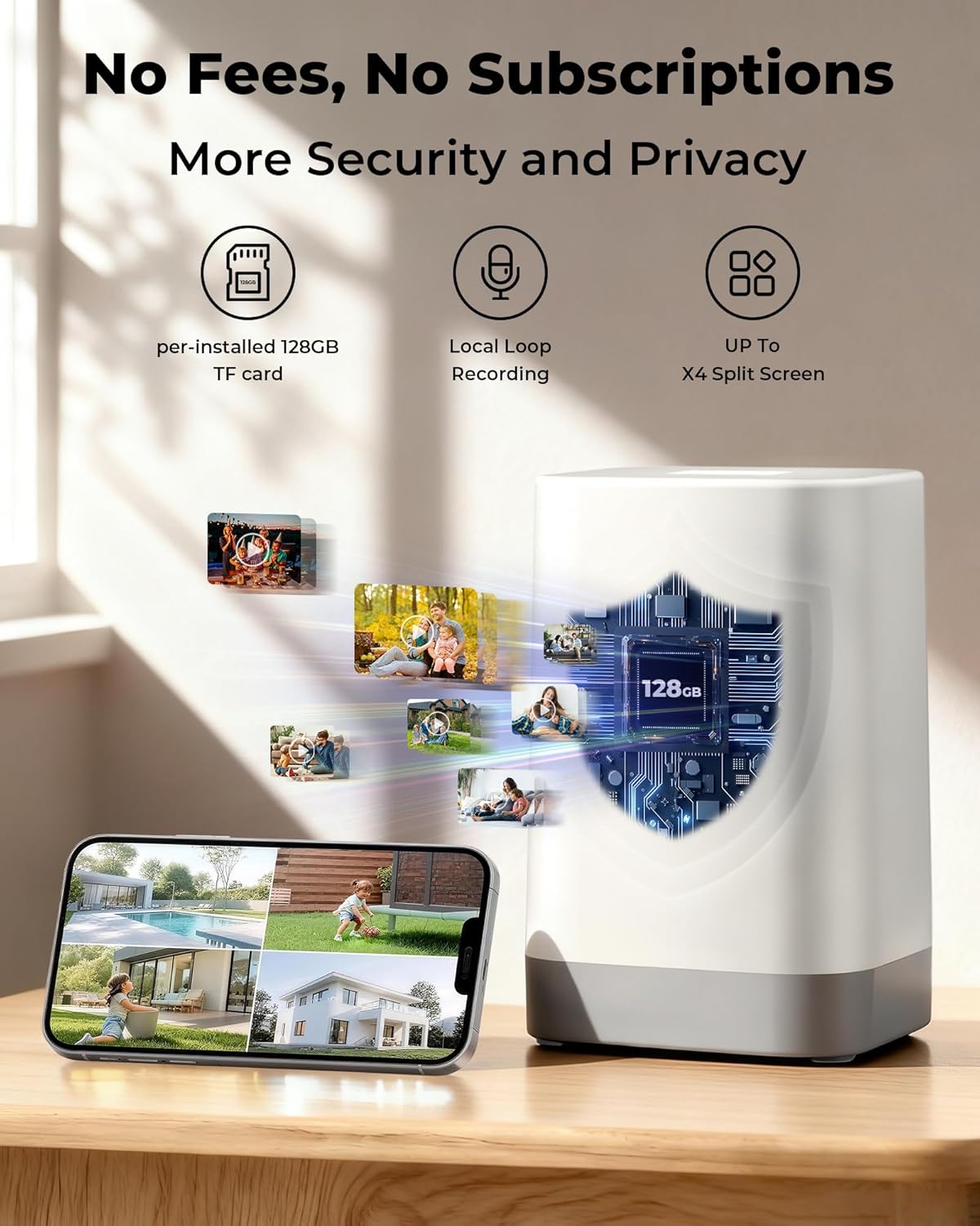 Cámaras de Seguridad Inalámbri - Home Security No Subscription reseña y precio