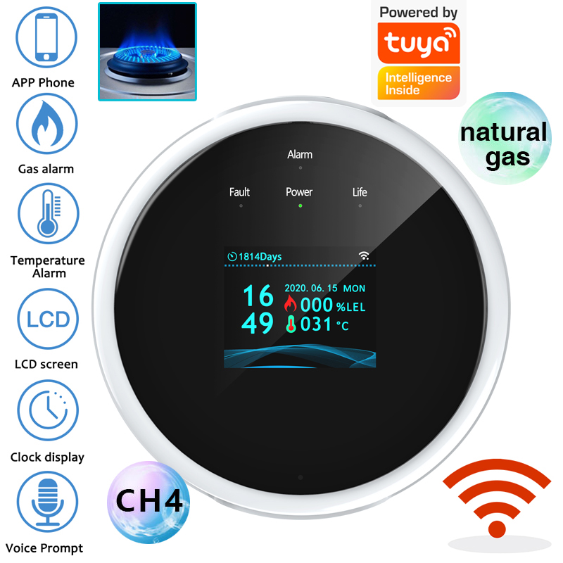Sensor de alarma de gas WiFi 2 - Home Security And Monitoring reseña y precio